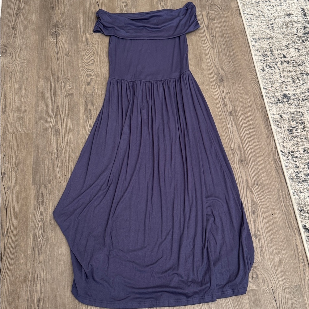 NWT Chic Periwinkle Off Shoulder Dress
